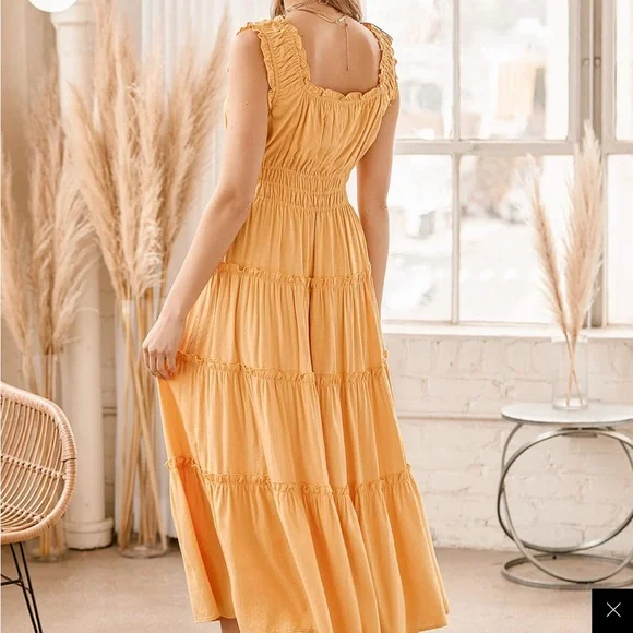 Lulus Yellow Sun Dress - Picture 2 of 3
